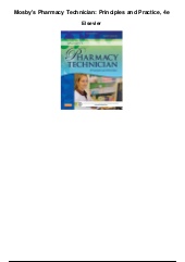 mosbys pharmacy technician pdf free download